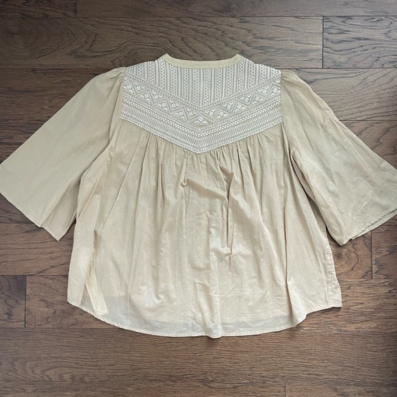 Wrap London Embroidered Cotton Blouse - Picture 2 of 13